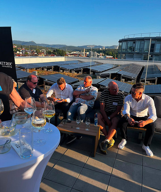 Netzwerktreffen über den Dächern von Nürtingen